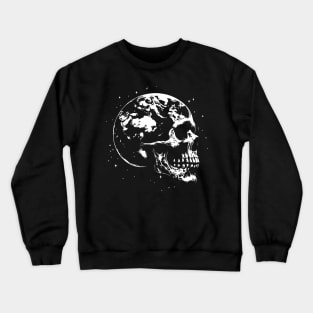 skull earth dying Crewneck Sweatshirt